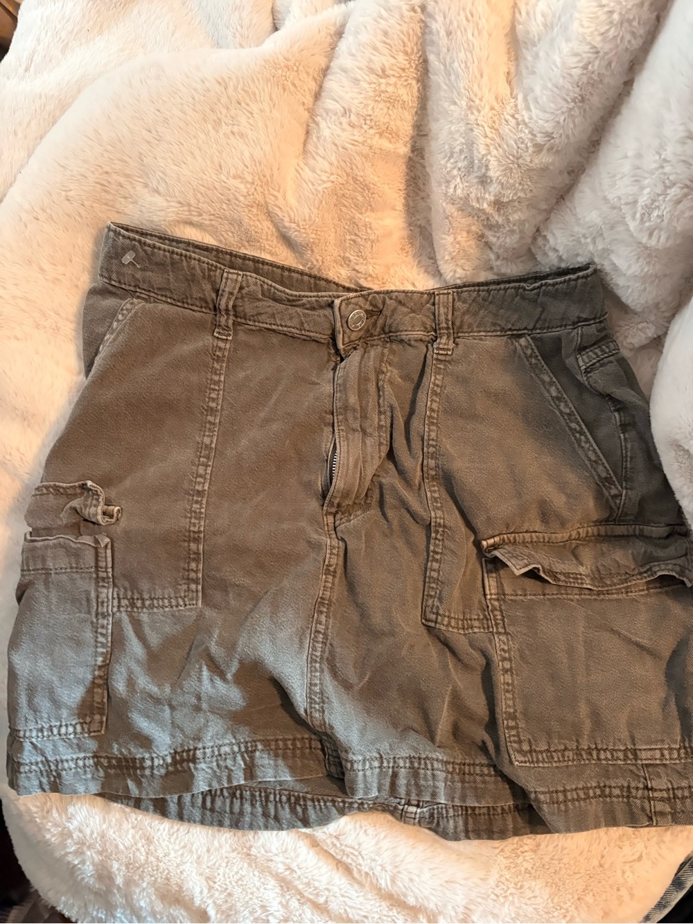 Primark Olive Green Cargo Skirt